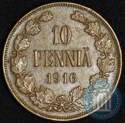 Фото 10 пенни 1916 года  