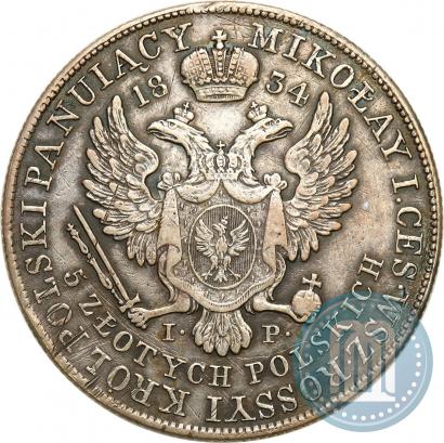 Picture 5 złotych 1834 year IP 