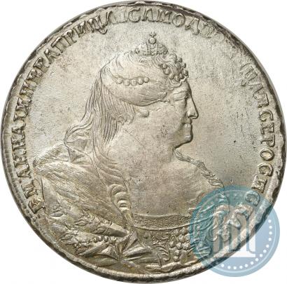 Picture 1 rouble 1738 year  "Moscow type"