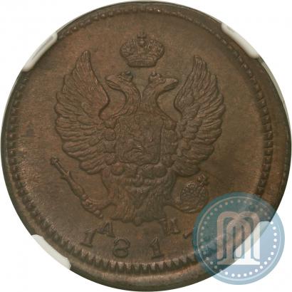 Фото 2 копейки 1817 года КМ-АМ 