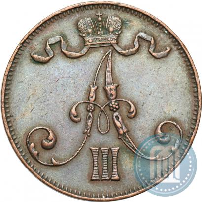 Picture 5 pennia 1888 year  