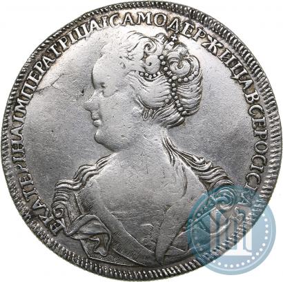Picture 1 rouble 1726 year СПБ "Petersburg type, portrait turned to the left"