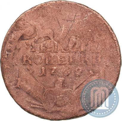 Picture 4 kopecks 1762 year  