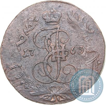 Фото 5 копеек 1763 года ЕМ 
