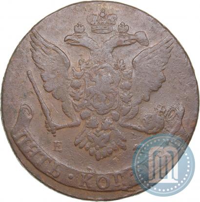 Фото 5 копеек 1764 года ЕМ 