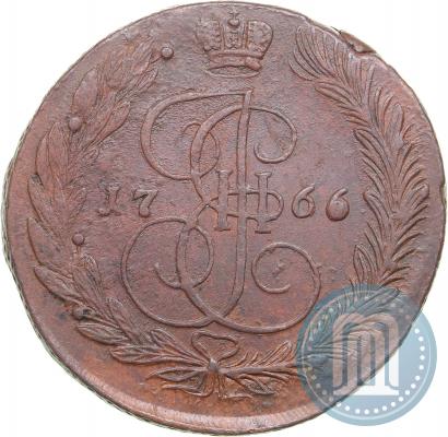 Picture 5 kopecks 1766 year ЕМ 