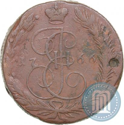 Picture 5 kopecks 1766 year ЕМ 