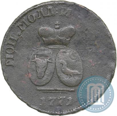 Picture Para - 3 dengas 1771 year  "Coat of arms on the obverse"