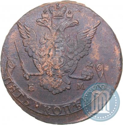 Picture 5 kopecks 1776 year ЕМ 