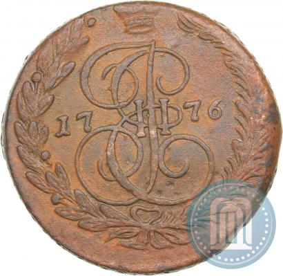 Picture 5 kopecks 1776 year ЕМ 