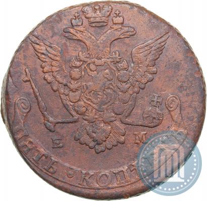Picture 5 kopecks 1778 year ЕМ 