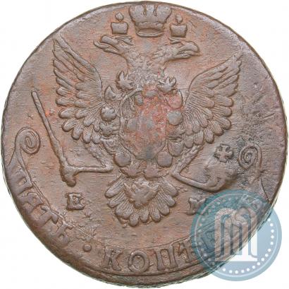 Фото 5 копеек 1781 года ЕМ 