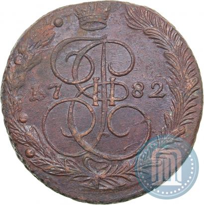 Фото 5 копеек 1782 года ЕМ 