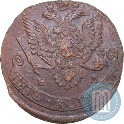 Фото 5 копеек 1782 года ЕМ 
