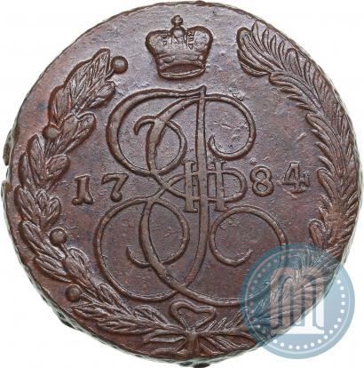 Фото 5 копеек 1784 года ЕМ 