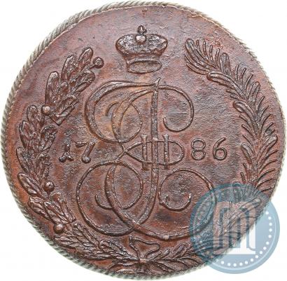 Фото 5 копеек 1786 года КМ 