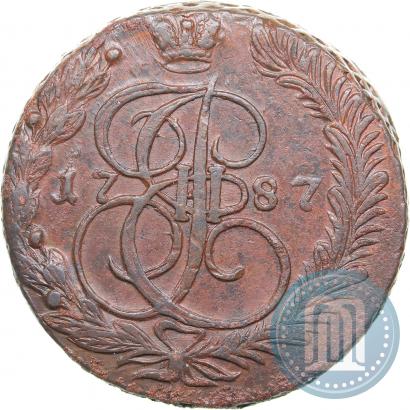 Фото 5 копеек 1787 года ЕМ 