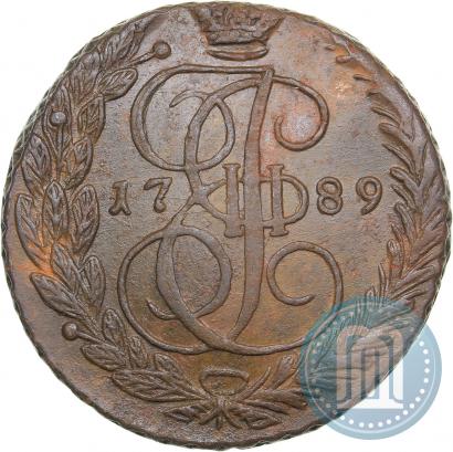 Picture 5 kopecks 1789 year ЕМ 
