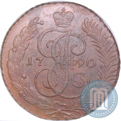 Picture 5 kopecks 1790 year АМ 