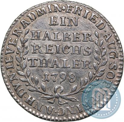 Фото Ein halber reichsthaler 1798 года  "Княжество Йевер"