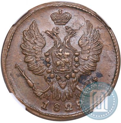 Picture 1 kopeck 1828 year КМ-АМ 
