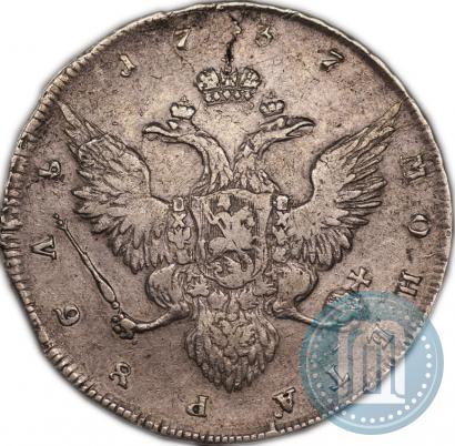Фото 1 рубль 1737 года  "Работы Гедлингера"
