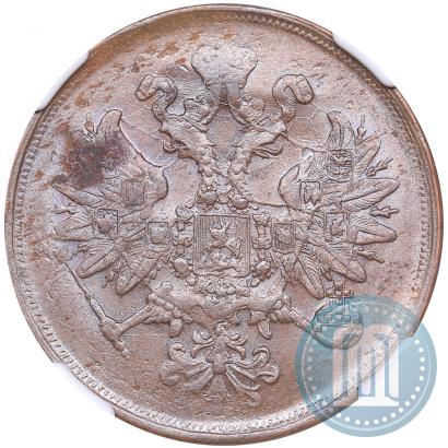 Picture 2 kopecks 1865 year ЕМ 
