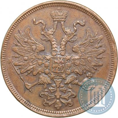 Picture 5 kopecks 1866 year ЕМ 