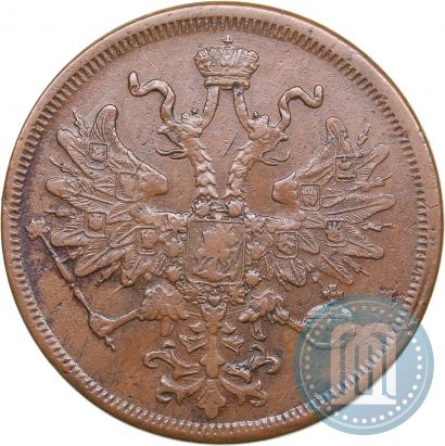 Picture 5 kopecks 1866 year ЕМ 