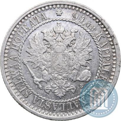 Picture 1 markka 1866 year S 