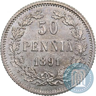 Picture 50 pennia 1891 year L 