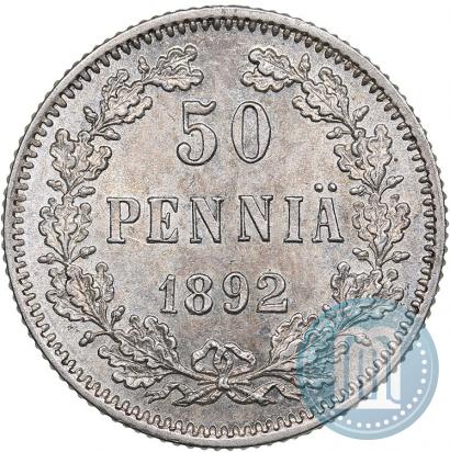 Picture 50 pennia 1892 year L 