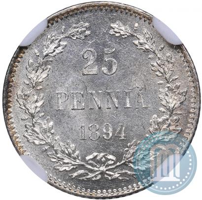Picture 25 pennia 1894 year L 