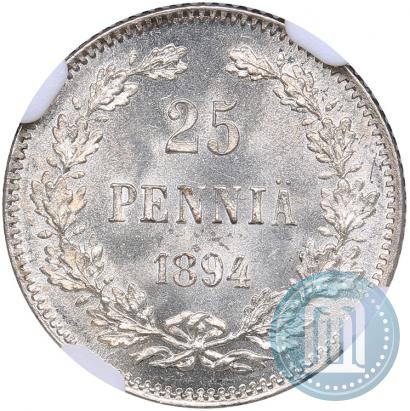 Picture 25 pennia 1894 year L 
