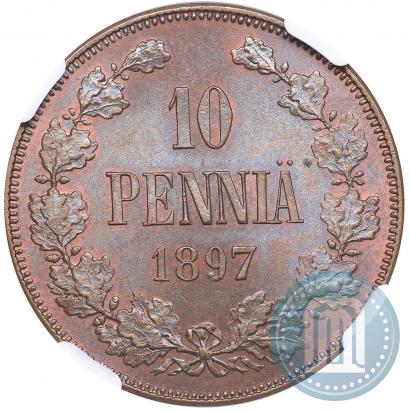 Фото 10 пенни 1897 года  