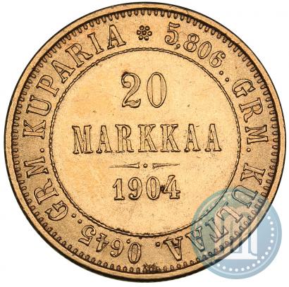 Picture 20 markkaa 1904 year L 