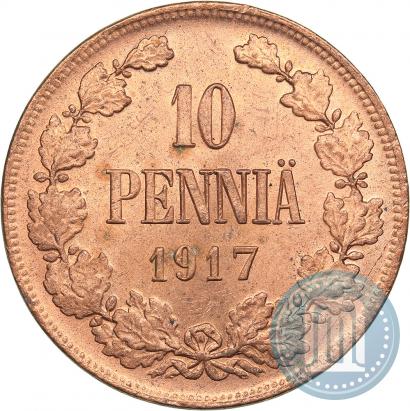Фото 10 пенни 1917 года  