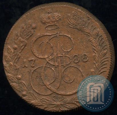 Фото 5 копеек 1788 года КМ 