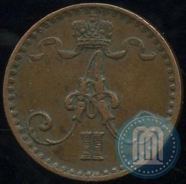 Фото 1 пенни 1865 года  