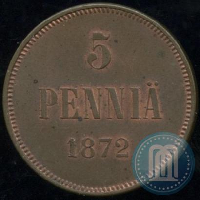 Фото 5 пенни 1872 года  