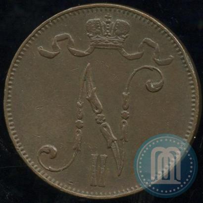 Picture 5 pennia 1910 year  