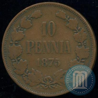 Picture 10 pennia 1875 year  