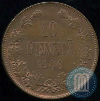 Picture 10 pennia 1900 year  