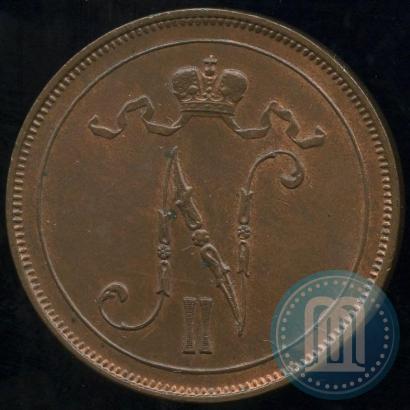 Picture 10 pennia 1907 year  