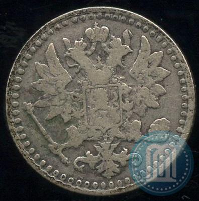 Фото 25 пенни 1868 года S 