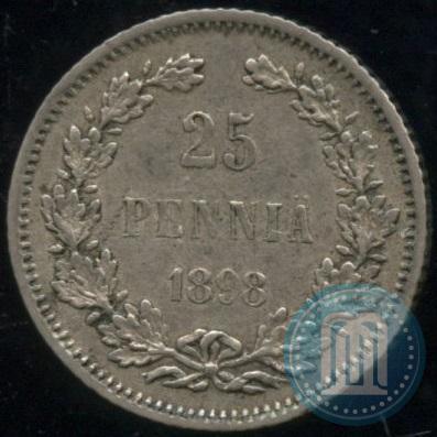 Picture 25 pennia 1898 year L 