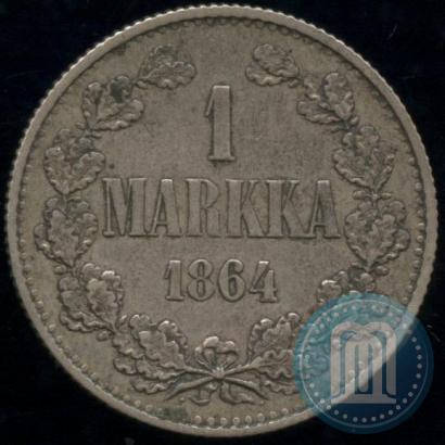 Picture 1 markka 1864 year S 
