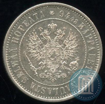 Picture 1 markka 1874 year S 
