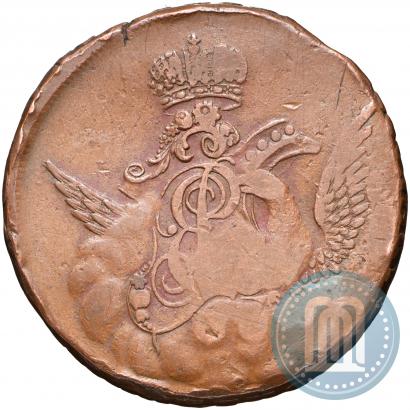Picture 1 kopeck 1755 year  