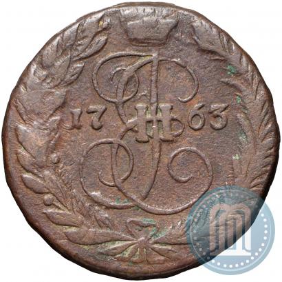 Фото 2 копейки 1763 года ЕМ 